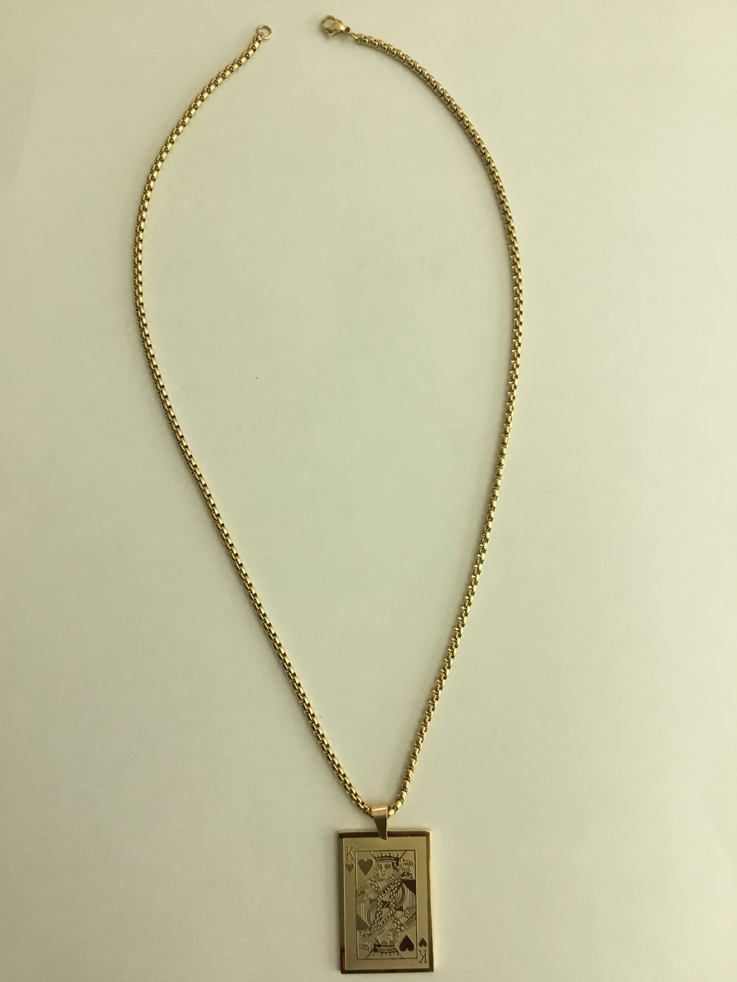 King Pendant and Chain