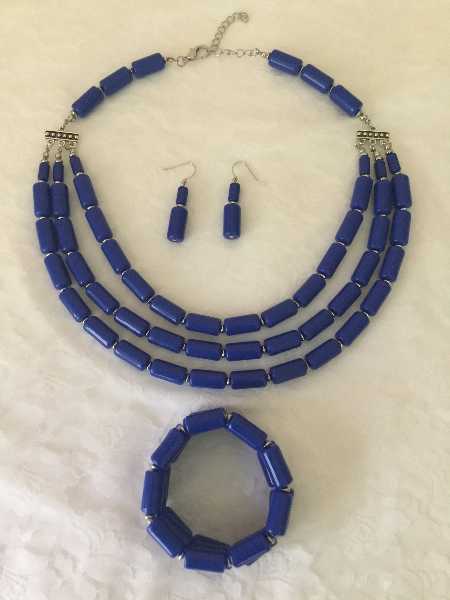 Royal Blue Necklace Set