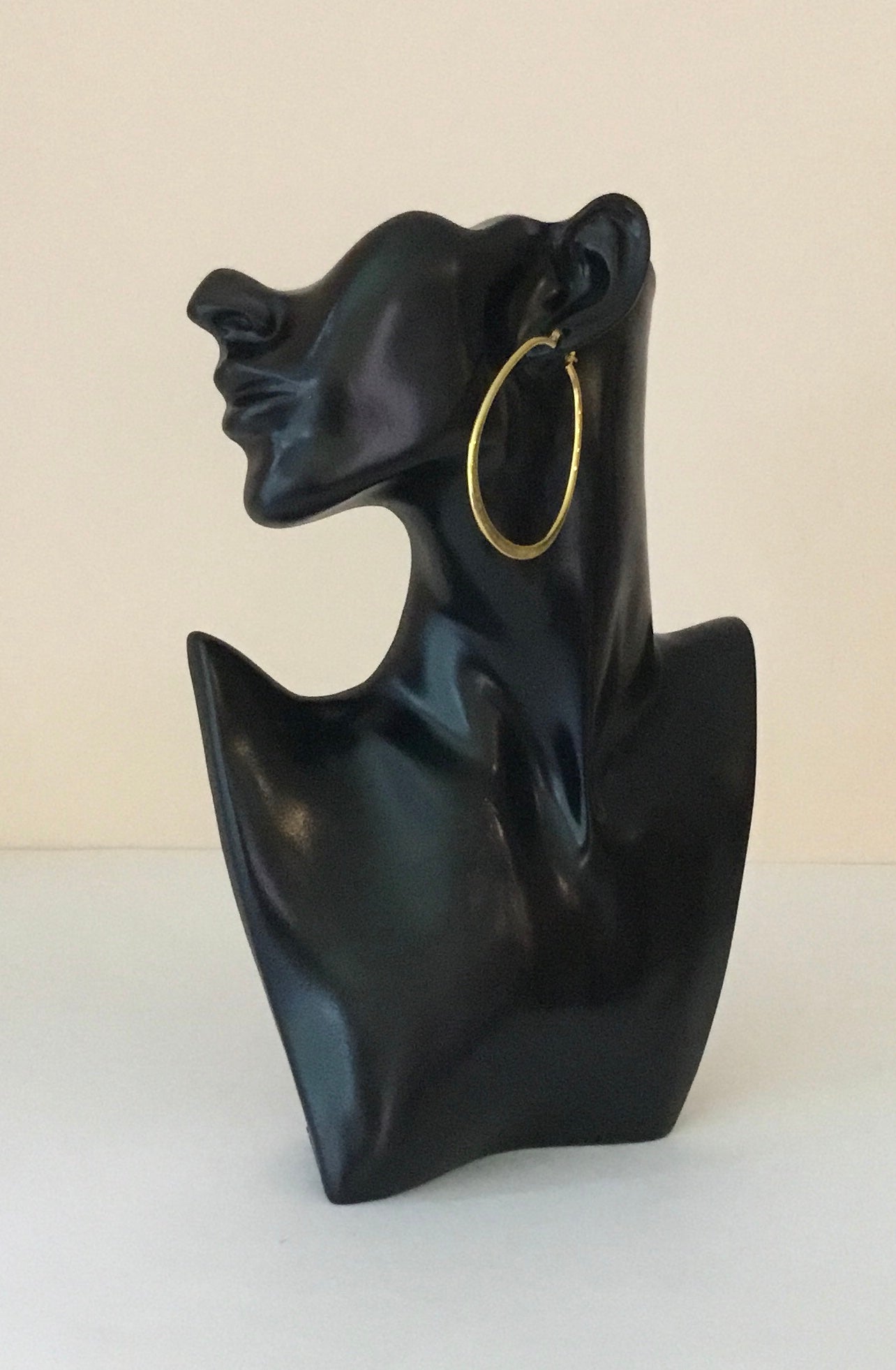 Gold Oval Hoops