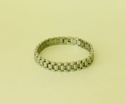 Silver 10MM Stainless Steel Bracelet