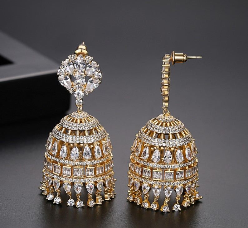 Round Crystal Earrings