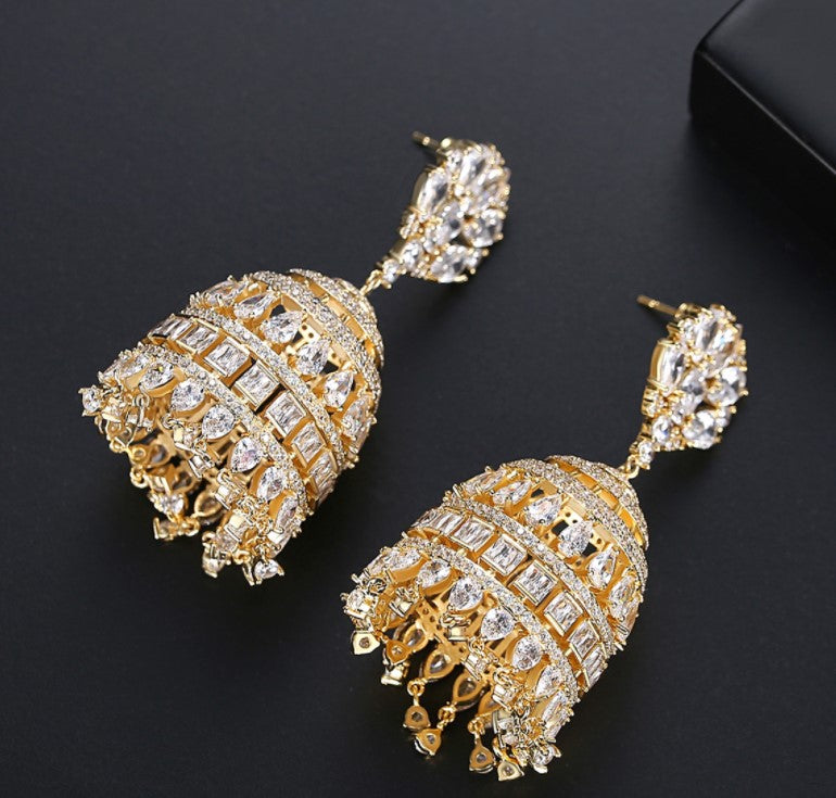 Round Crystal Earrings