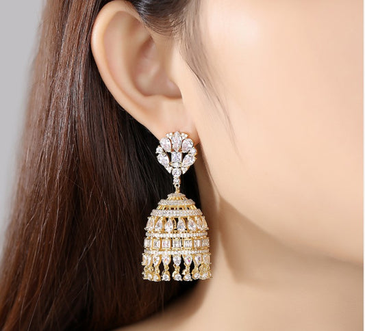 Round Crystal Earrings