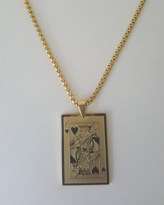 King Pendant and Chain