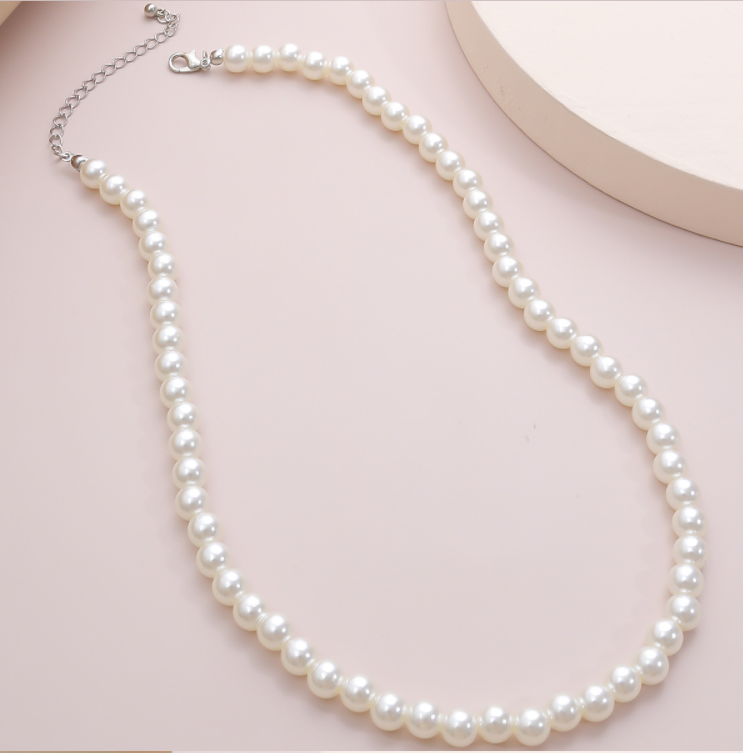 Round Pearl Necklace Set