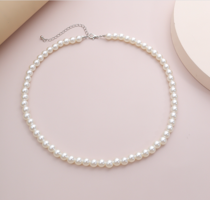 Round Pearl Necklace Set